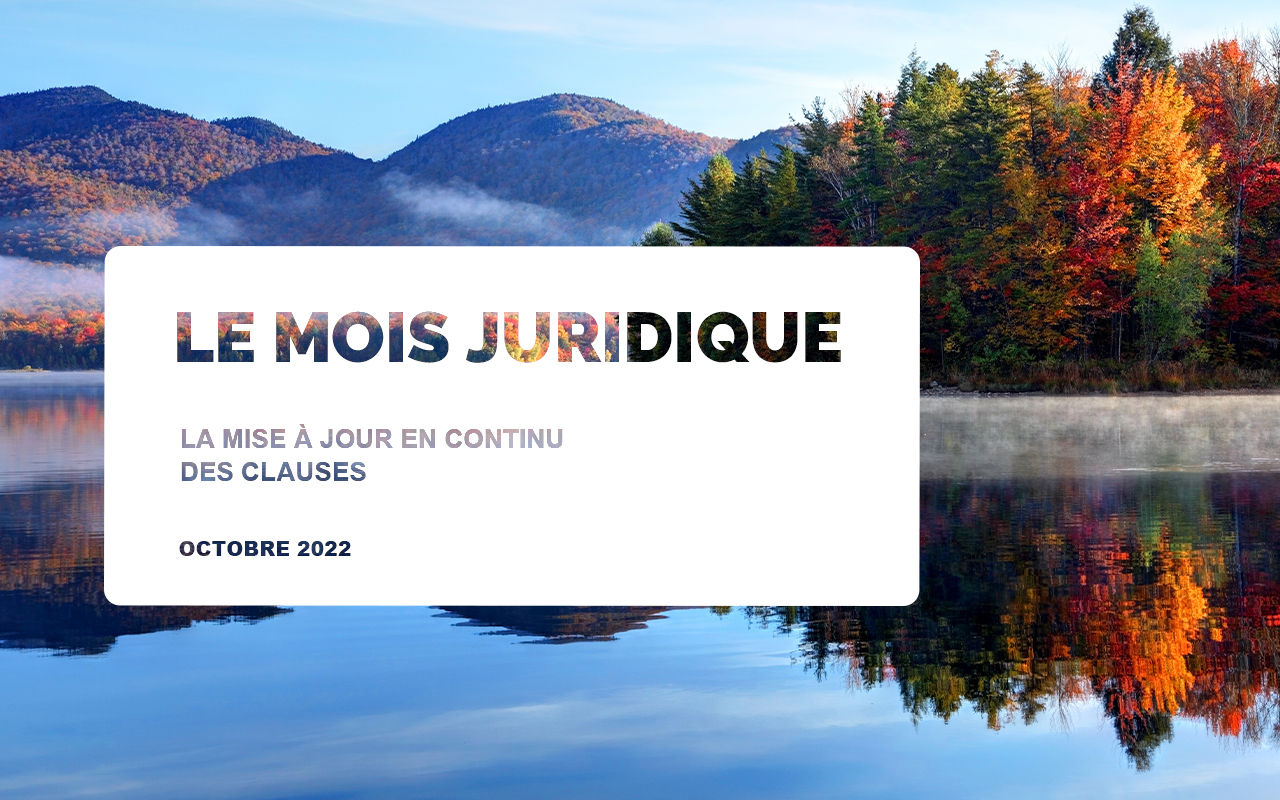 Mois Juridique - Octobre 2022