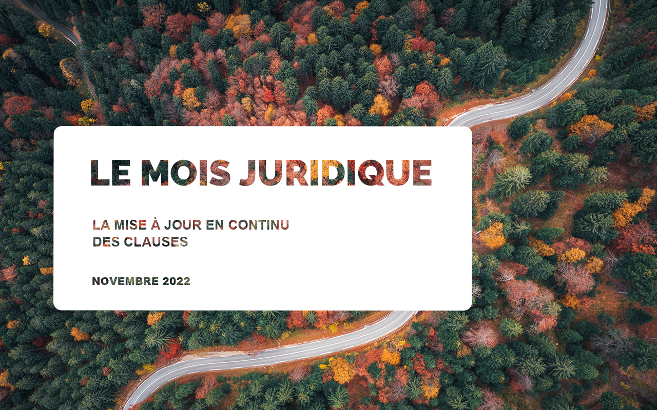 Mois Juridique - Novembre 2022 